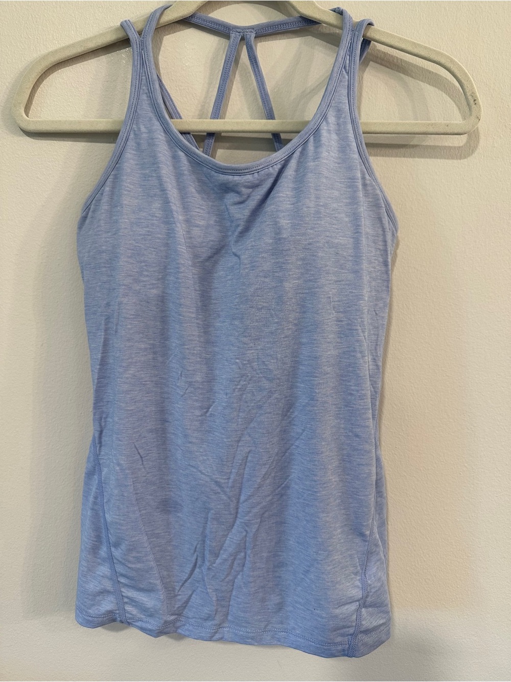 GAP Fit Breathe Women’s Light Blue Strappy Racerback Tank | S